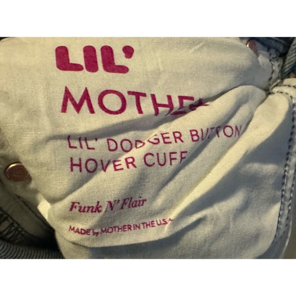MOTHER Superior The LIL Dodger Button Hover Cuff Funk N' Flair Jeans sz. 26 NWT - Picture 11 of 11